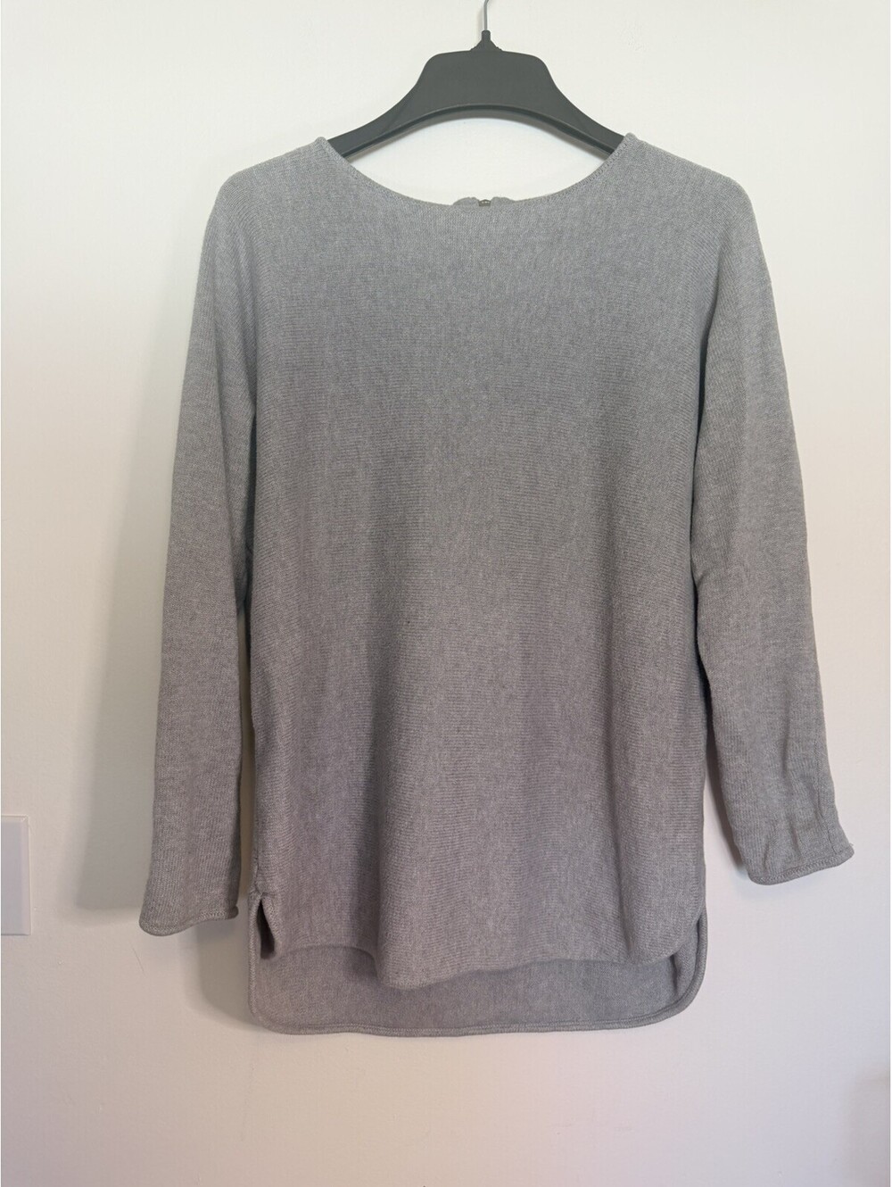 Michael Kors grey sweater tunic XL with zipper on back